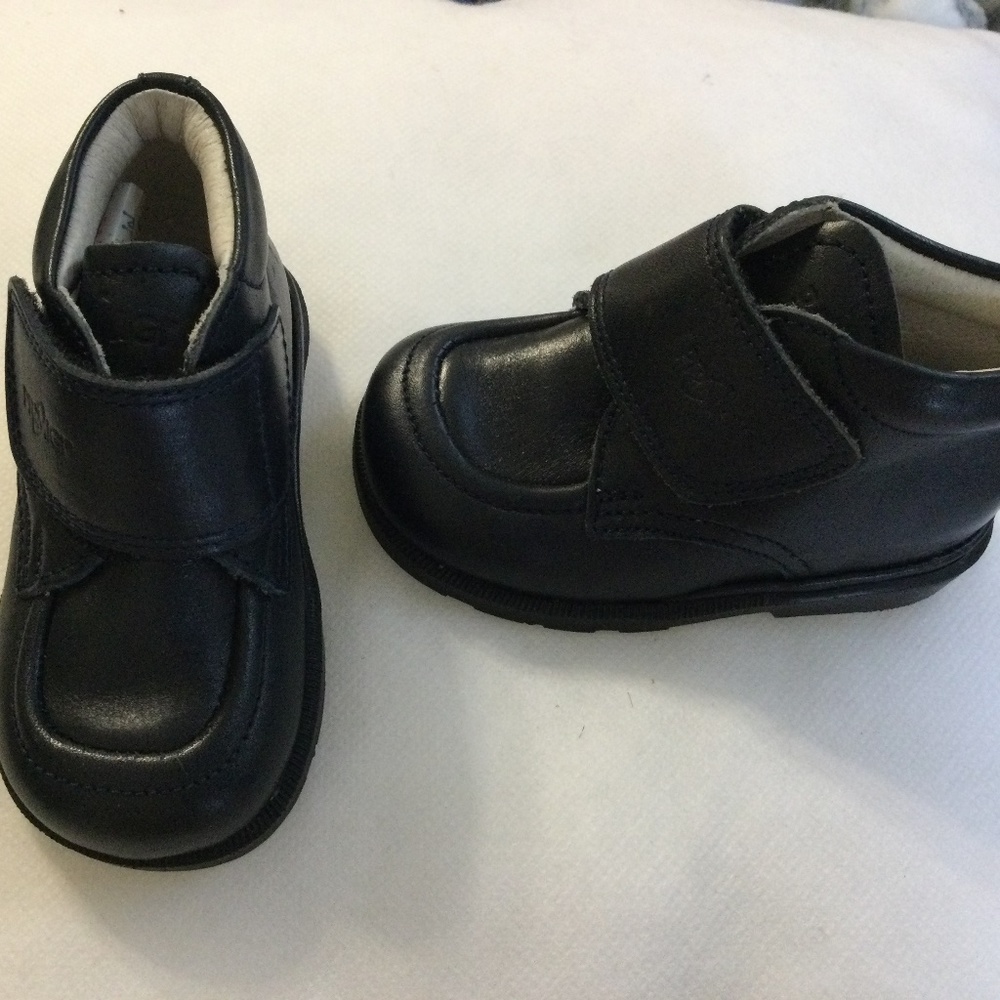 Primigi Shoes Baby Infant Dress Shoes Size 19/US 3.5-4 Navy Leather Velcro NEW